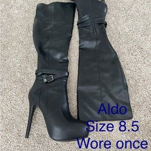 Aldo knee high boots.